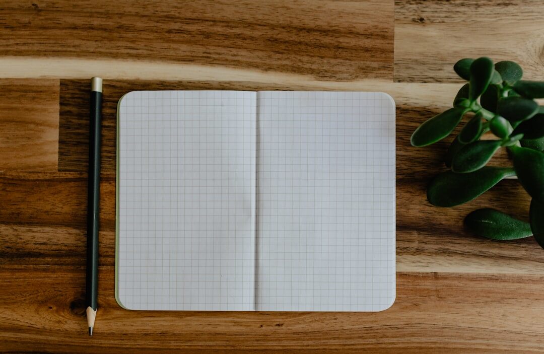 notebook with writing tips